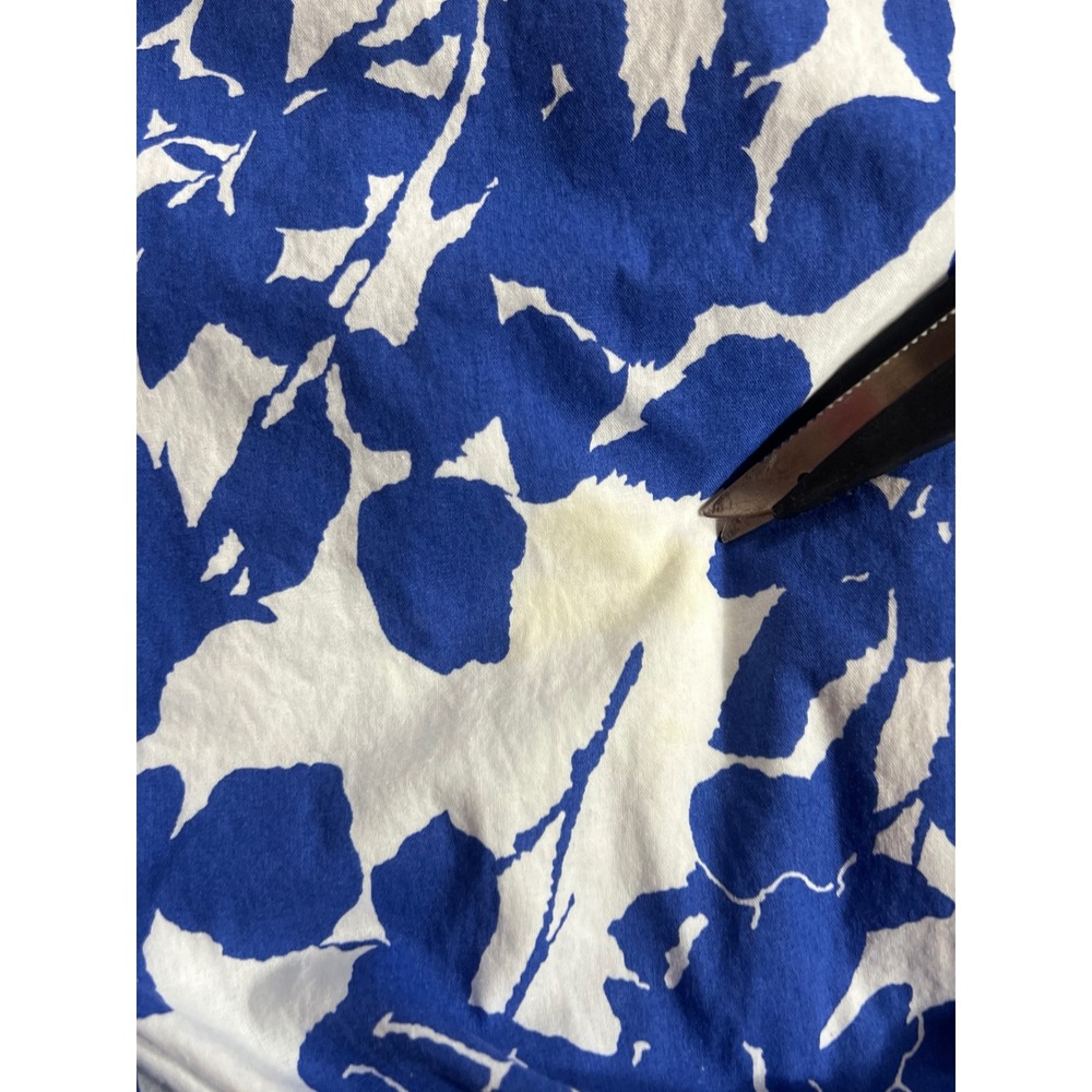 Hyacinth House Tuckernuck Blue White Floral One Shoulder Tiered Maxi Dress Small - Picture 6 of 8